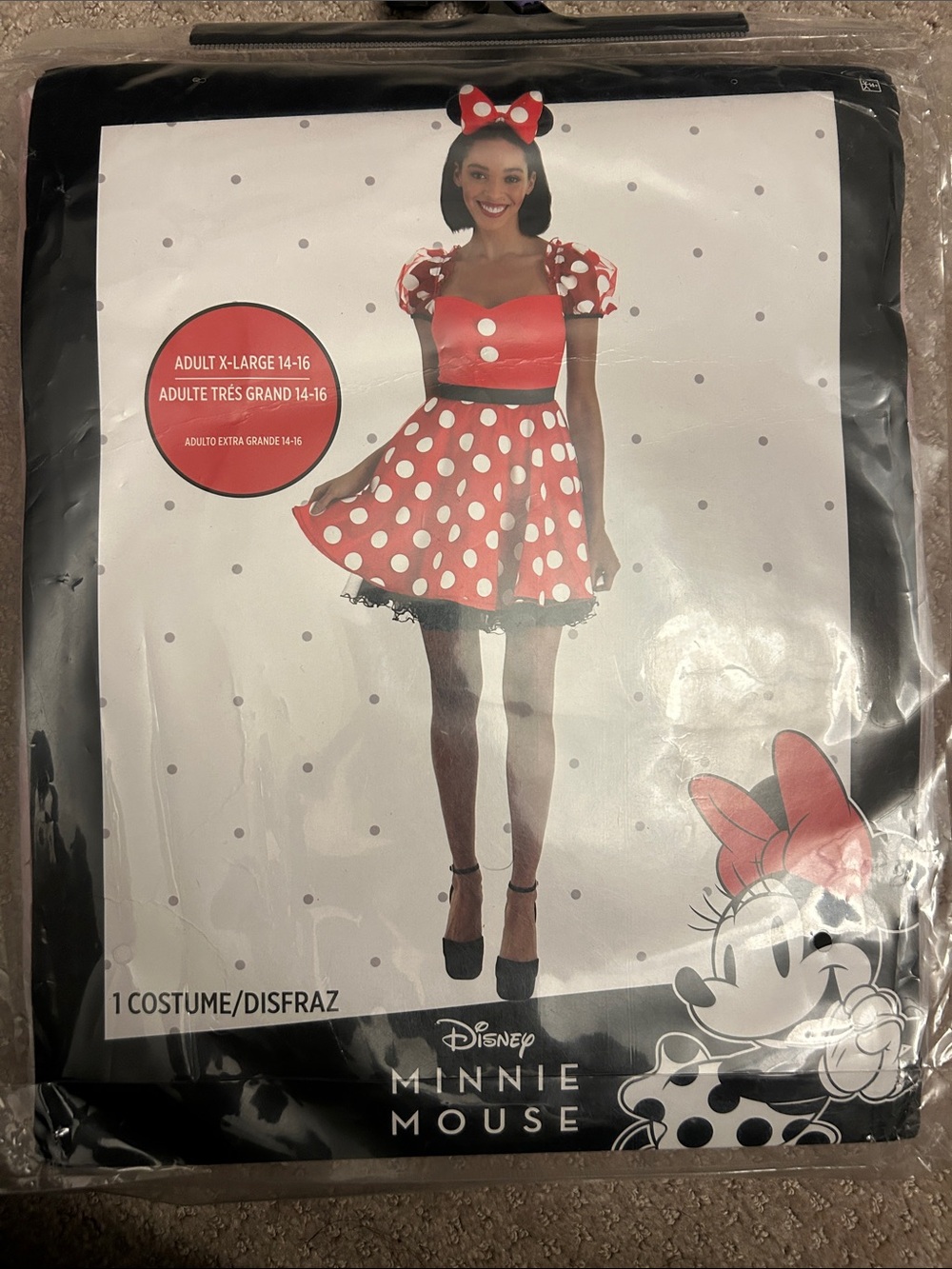 Disney Red and White Polka Dot Minnie Mouse costume!